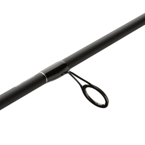 Close-up of 24-ton graphite rod from 6 Ft 6 In Max SX Spinning Rod And Reel Combo Size 3000 With 7 Stainless Steel Ball Bearings Front Drag