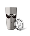 Insulated Stainless Steel Tumbler For Gym Sessions Dual Wall Keeps Drinks Hot Or Cold BPA Free Leak Proof Lid Brushed Steel