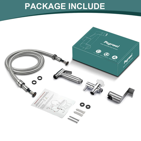 Handheld Bidet Sprayer For Toilet With Premium SUS304 Stainless Steel Attachment Set And Leak Free Design Anti Leak Hose High Pressure Water Control