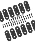Heavy Duty Stainless Steel Shelf Brackets And Corner Repair Plates 12 Pack Metal Corner Braces with screws for wood fixing