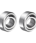 2 Pack COM6T Spherical Plain Bearings 3/8 X 13/16 X 13/32 Chrome Steel heavy duty round bushings for machinery parts.