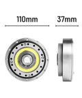 Front and side view of Beefy Harmonic Drive Reducer HS 25 I Strain Wave Gear For Stepper Motor with dimensions 110mm x 37mm