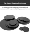 20 Pieces Rubber Round Spacers 2Mm Thick For Vibration Damping In Industrial Gear, Solid Gaskets, 6Mm Diameter, Black, Built To Last, Anti Slip, Elastic And Tear Resistant Rubber Plates shown in black round discs