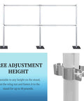 Two Pack Adjustable Upright Clamps For Hanging Accessories Fits 1.5 Inch Or 2 Inch Diameter Poles, Heavy Duty, Easy Install