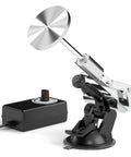Mefape 20N mini linear actuator with 39mm stroke, mounted on a clamp with suction cup base and black control box
