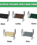 Multiple color options for Thick 600D Oxford Swing Seat Cover For Two To Three Seater Outdoor Patio Swing Dark Green 45.2 By 18.9 By 18.9 Inches