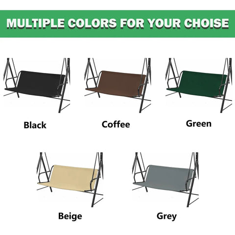 Multiple color options for Thick 600D Oxford Swing Seat Cover For Two To Three Seater Outdoor Patio Swing Dark Green 45.2 By 18.9 By 18.9 Inches