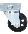 Tough As Nails Twin Bearing Swivel Caster Wheel Built Solid With Cast Iron For smooth rolling cart and warehouse tasks.