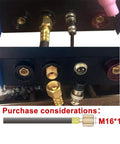 Connectors and sockets for Air Cooled TIG Welding Torch With 13 Ft Cable 150A DC And 120A AC M16 Connector Two Pin Socket