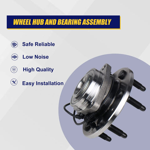 Front Wheel Bearing And Hub Assembly For AWD 4WD SUVs And Trucks, Fits Cadillac Escalade ESV EXT, Chevy Avalanche Suburban