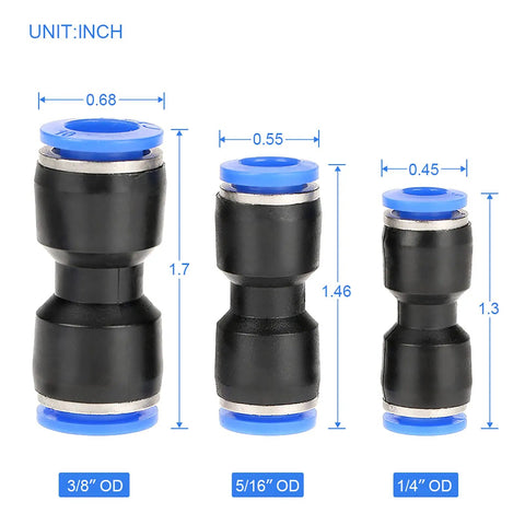 Get Your Hands On These 30 Pieces Of Quick Connect Air Hose Fittings Straight Up For 1/4 Inch And Bigger Tubes Made To Fit Perfectly Without Leaks Or Hassle In Your Shop, 3/8 5/16 1/4 OD