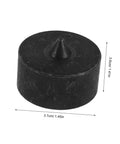 KALLORY 6 Pack Shaft End Protectors For Grip-O-Matic Pullers Industrial Machine Shaft Guard Cap precision black cap, 3.6cm.