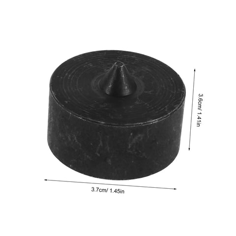 KALLORY 6 Pack Shaft End Protectors For Grip-O-Matic Pullers Industrial Machine Shaft Guard Cap precision black cap, 3.6cm.