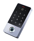 Front view of Smart Door Access Control System With Tuya App Remote Video Intercom Monitoring Built In Camera Keypad