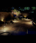 Illuminated garden path with Dope Ultra Bright Solar Path Lights Outdoor 300 Lumens 2 In 1 Warm White And Daylight Color Modes Waterproof LED Lights