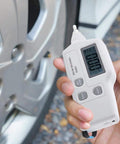Handheld Vibration Meter With LCD Readout Digital Vibration Tester And Analyzer For Home And Tech Repair Measures Acceleration Velocity And Displacement Portable Vibrometer For Machinery Diagnostics And Maintenance, handheld use by car wheel