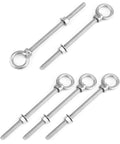 316 Stainless Steel Machinery Eye Bolt With Shoulder 3 Eighths Inch By 6 Inches Long Marine Grade Eyebolt Pack Of 5 Threaded Eyebolts Corrosion Resistant Lifting Hardware WD30279