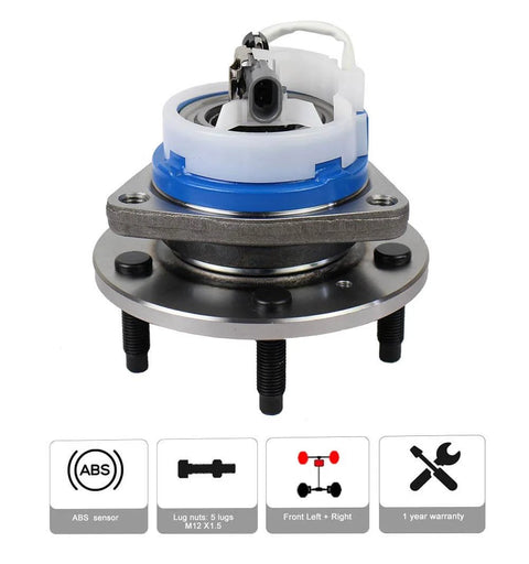 Front Wheel Hub Bearing Assembly 513121 Fit Chevy Buick Cadillac Pontiac Oldsmobile Impala LeSabre LaCrosse Century Regal Lucerne
