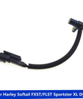 Crankshaft Position Sensor CPS For Touring Softail Sportster And Dyna Motorcycles Replacement 32707-01C 32707-01B Fits 2004 to 2016 Touring FLH T 2006 to 2018 Sportster XL 2001 to 2017 Softail FXST FLST 2006 to 2017 Dyna FXD, black sensor with wiring harness