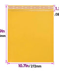 Yellow Bubble Mailers 10x13 Inch Padded Envelopes Pack Of 25 Self Seal Kraft Paper Water Resistant Bubble Padded Shipping Envelopes