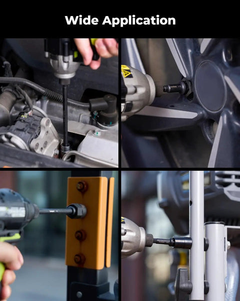 Impact Socket Adapter Set Three Piece For One Quarter, Three Eighths, And One Half Inch Drives in various applications