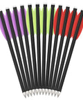 Six Pack 6.3 Inch Mixed Carbon Crossbow Bolts Arrows For Target Practice And Small Game Hunting Lightweight 9g Shafts