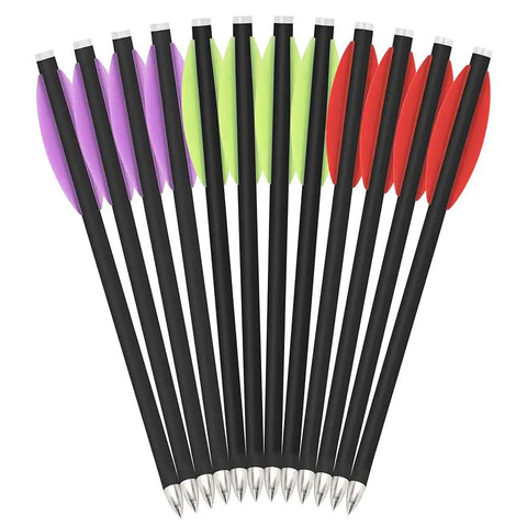 Six Pack 6.3 Inch Mixed Carbon Crossbow Bolts Arrows For Target Practice And Small Game Hunting Lightweight 9g Shafts