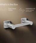 Pivoting Toilet Paper Holder That Makes Replacing Rolls A Breeze, Modern Square Frame With Round Accents, Durable Satin Nickel