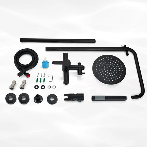 Built Like A Tank Outdoor Shower Kit With Solid 304 Stainless Steel And Sleek Matte Black Coating That Handles Rain And Rust Without Any Drama For Backyards Poolsides Terraces Or Weekend Camping Trips