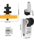 Upgraded Pro Grade DLC Nano Coated Extruder Gear Kit For Bambu Lab X1 P1 Series 3D Printers With Full Drive Gear Driven Gear And Integrated Bearings For Easy Maintenance And Smooth Filament Feed On X1C X1E P1P P1S, black and yellow gears with bearing