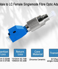 FC To LC Hybrid Fiber Optic Adapter Easy Swap Singlemode 9 125 Micron FC UPC Male To LC UPC Female with specifications