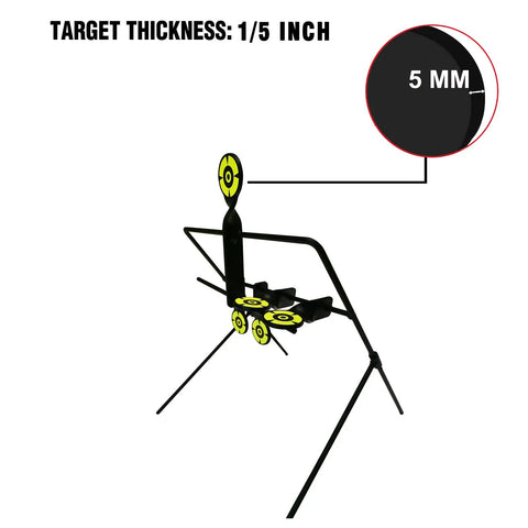 Self Resetting Steel Targets For Pellet Guns And Air Rifles, Durable Backyard Practice Targets For 177 And 22 Caliber Shooting, Automatic Reset