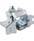 Front Left And Right Upper Door Hinge Kit for Dodge Dakota 2005-2011 and Ram 1500 2002-2008, silver metal hinge close-up