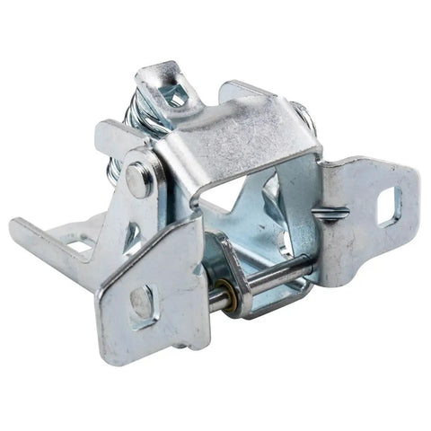 Front Left And Right Upper Door Hinge Kit for Dodge Dakota 2005-2011 and Ram 1500 2002-2008, silver metal hinge close-up