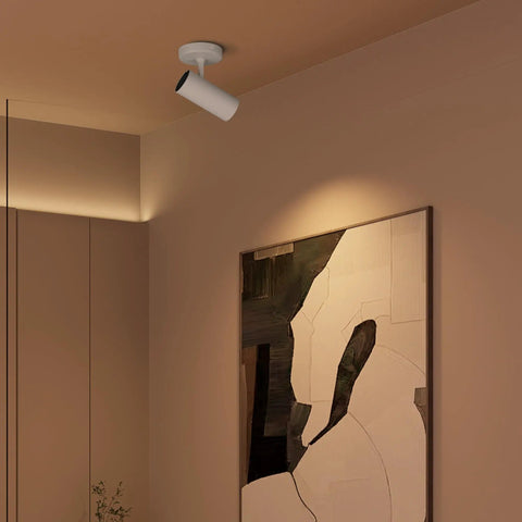 LED Modern Directional Dimmable Spotlight With 90 Degree Adjustable Beam For Indoor Foyer And Living Room Anti Glare Ceiling Light
