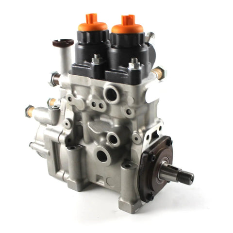 TopShelf Fuel Feed Transfer Pump For Isuzu N Series Excavator Engine 6WF1 6WG1 6UZ1 Replaces 094000-0484 showing a heavy-duty silver metallic design.