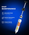 Orion Motor Tech 200mL manual fluid extractor syringe with detachable cap and white polypropylene body