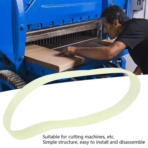 Top Shelf Nylon Replacement Belts For Industrial Cutting Machines Quick Swap Installation Plug And Play Setup in use with cutting machine.