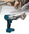 Aolidsive Cordless Metal Shear Delivering 400Nm Torque For Bl1830 Battery, showcasing stainless steel blades for precise cutting.
