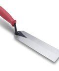 Margin Trowel For Masonry And Tiling Projects 8 Inch By 2 Inch Forged Carbon Steel Blade Red Soft Grip Handle Built To Last Durable Tool