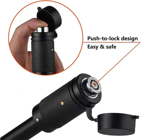 All American Patriotic Trailer Hook Cover And Lock Set For 2-Inch Receiver with push-to-lock design focus