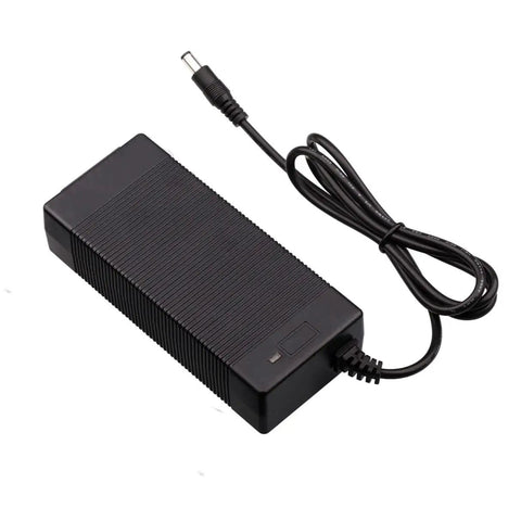 Versatile 36V Lithium Battery Fast Charger With 42V 2A Output For Most 36V 10S Scooters And E Bikes 100 to 240V AC Input 5.5mm DC Round Plug 1 Prong Overload Short Circuit And Overvoltage Protection Slim Compact Design