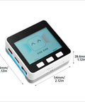 IoT Starter Kit With Core Controller And Six Expansion Modules V2.7 M5GO Edition showing screen and dimensions.