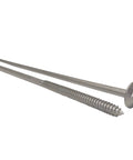 Badass Galvanized Timber Screws 25 Pack Rock Solid Hex Head Structural Fasteners with coarse threads close-up view