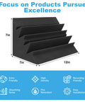 High Density Acoustic Foam Corner Bass Traps For Music Studios Podcast Recording Home Cinema Audio Treatment Absorption Panels, 7x7x12 inches.