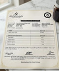 Certificate of Analysis for Pure Himalayan Shilajit Resin showing test results and quality assurance details.