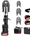 21V Electric Pipe Crimping Tool With 60KN Force For Professional Copper Pipe Fitting Job 1 Inch To 3/4 Inch and Half Size with extra jaws and batteries.