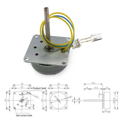 Three Phase AC Hand Brushless Motor Generator Kit for STEM Experiments and Wind Turbine Models Durable Metal Construction Hands On Teaching Aid for Kids and Classroom Projects