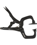 Side view of Pocket Hole Jig Face Clamp With Adjustable Pressure And Quick Release Lever For Tight Secure Two Piece Wood Joints Built For Pro Grade Precision And Durability Fits Up To 1.4 Inch Timber Thickness PH Clamp F6.