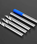 Pro Grade 60 Degree V Groove Engraving Router Bits Set With One Eighth Inch Shank For Aluminum MDF Hard Wood Copper, shown in a 5 pack